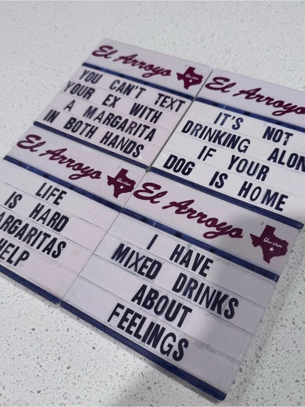 El Arroyo Tile Coasters - Set of 4
